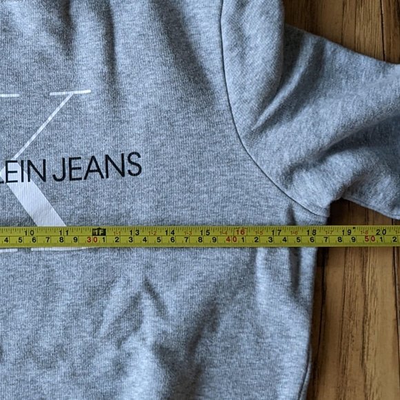 Calvin Klein CK Heather Gray Classic Pullover Sweatshirt XSmall Women / Mens - Picture 4 of 9